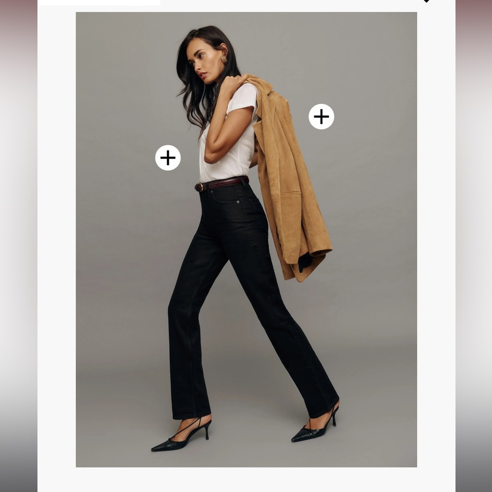 Reformation Black High Rise Women Jeans
